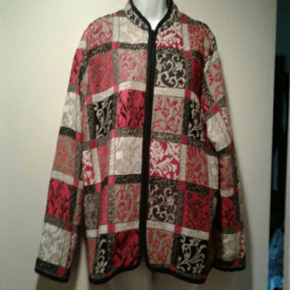Studio Works rayon sweater jacket large womens